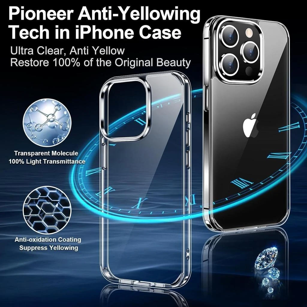 ENTRONIX Entronix Bundle Compatible with iPhone 12 - [Hard] Clear Case 
1 Clear Screen Protector 2