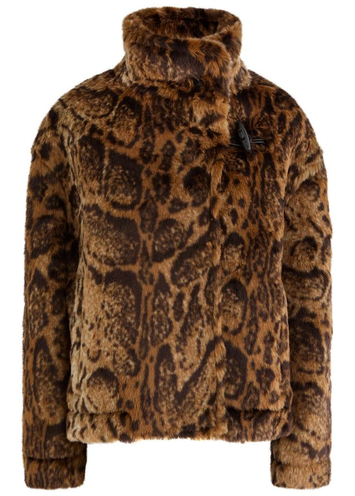 Jacquemus Le Blouson Fernando leopard-print faux fur coat 1