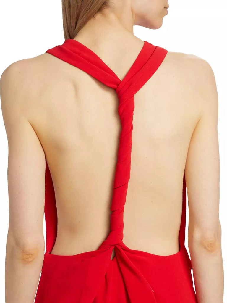 Proenza Schouler Crepe Twist-Back Gown 6