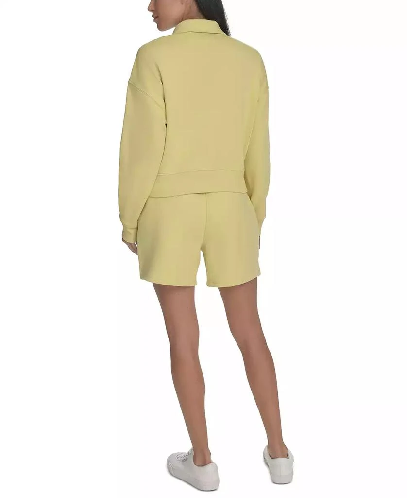 Calvin Klein Women's French Terry Collared Half-Zip Pullover Top 5