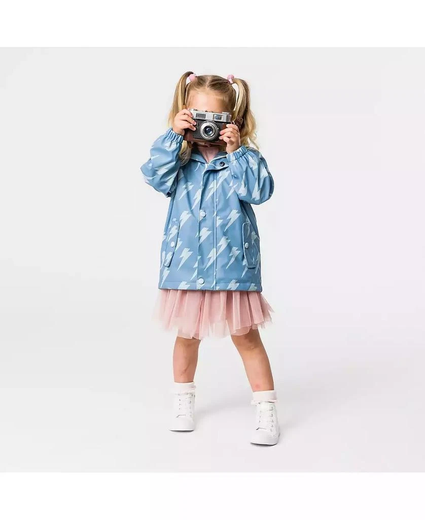 Snapper Rock Toddler, Child Unisex Lightning Kids Bolt Recycled Waterproof Raincoat 3