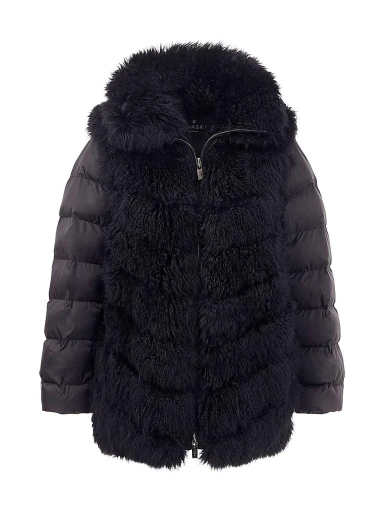 Gorski Cashmere Goat Puffer with Detachable Sleeves 1