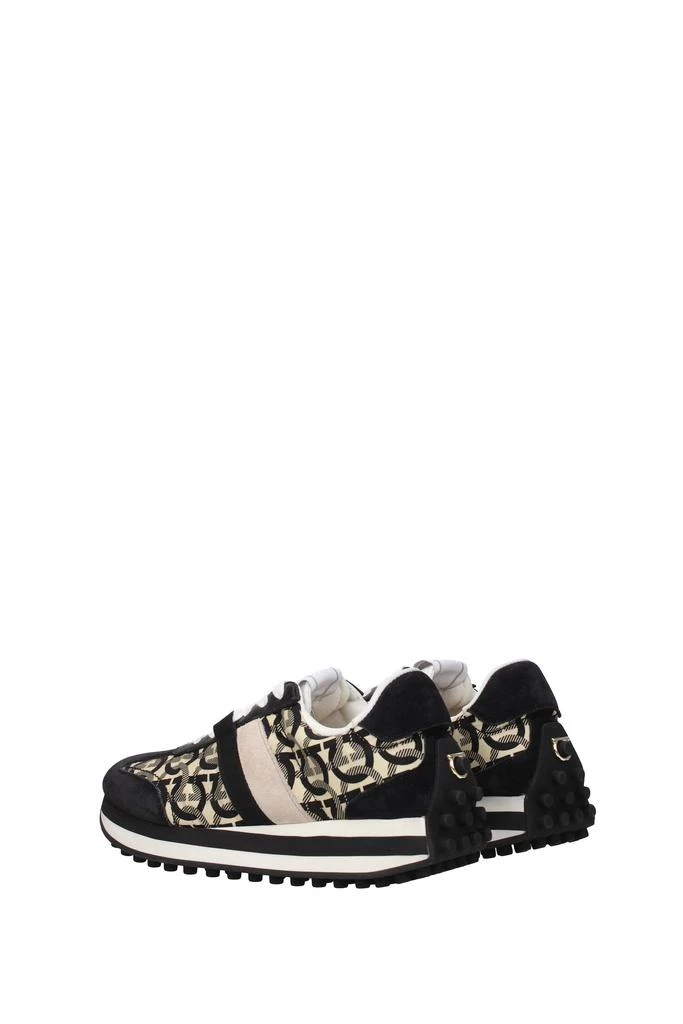 Salvatore Ferragamo Sneakers iulia Fabric Black Beige 4