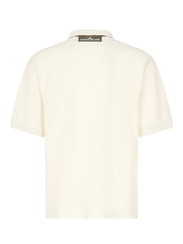 Stone Island Stone Island Logo-Embroidered Short-Sleeved Polo Shirt
