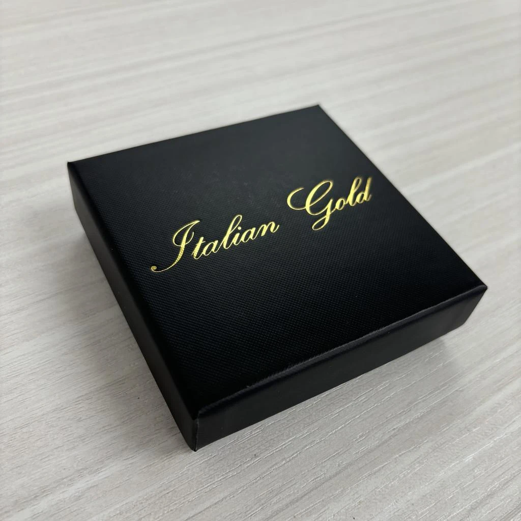 Italian Gold 14K Yellow Gold Station Bar Bracelet - Onyx 2