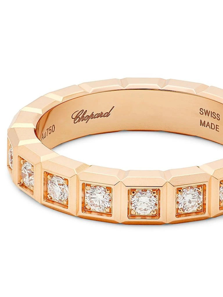 Chopard Ice Cube 18K Rose Gold 
Diamond Ring 4