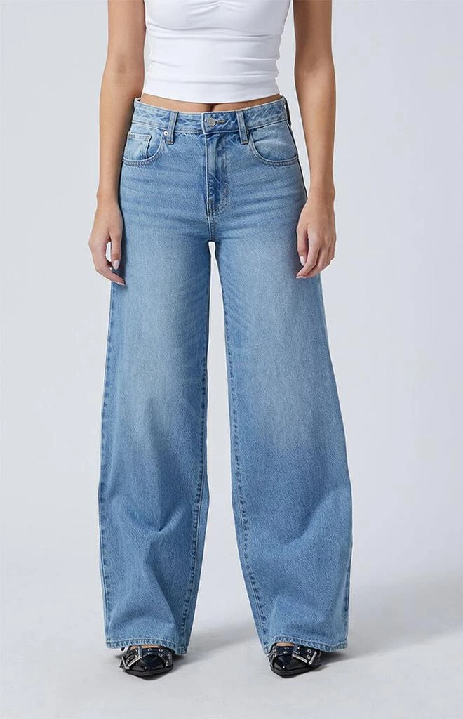 PacSun Jessie High Waisted Baggy Jeans Medium Indigo 2