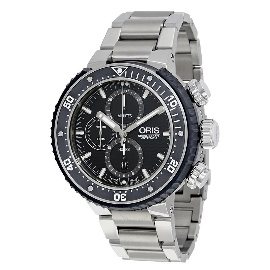 Oris ProDiver Chronograph Automatic Black Dial Men's Watch 01 774 7727 7154 1
