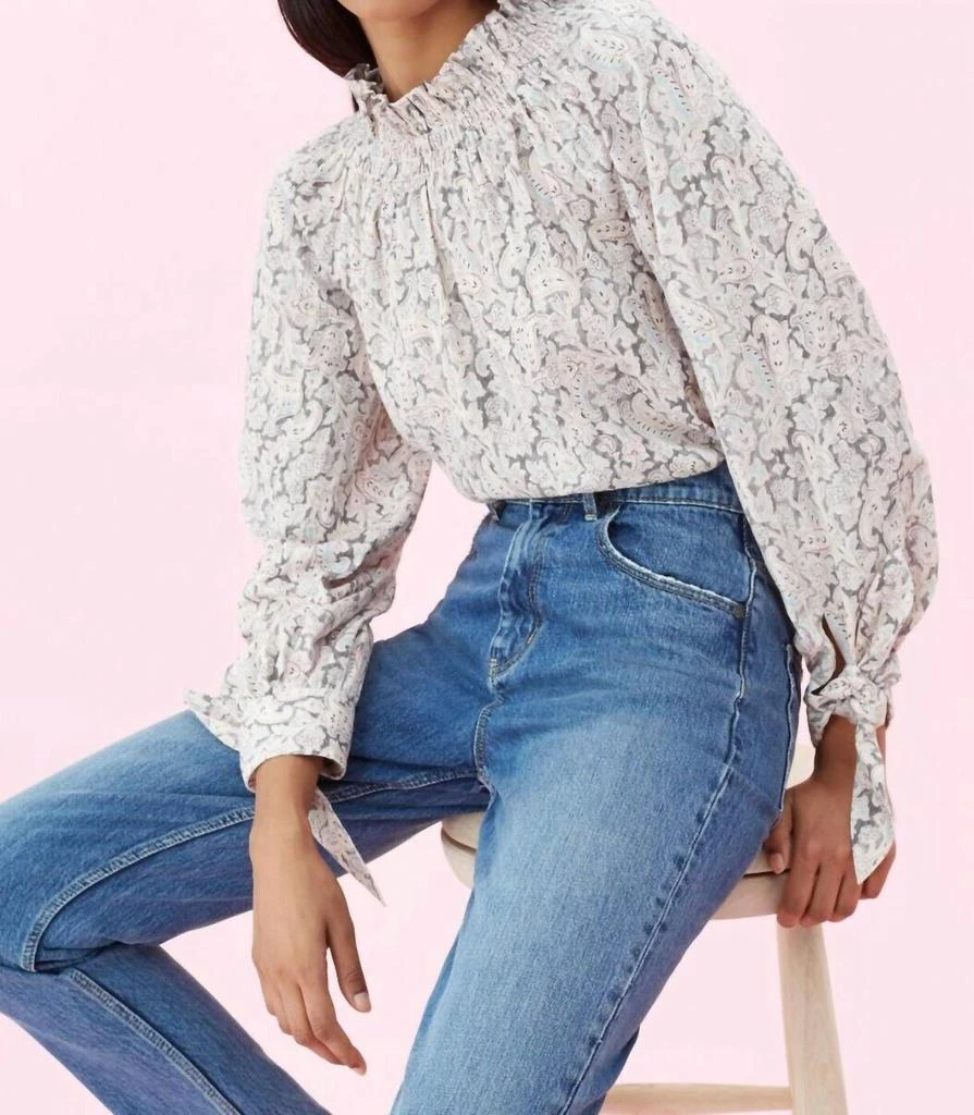 Rebecca Taylor Rebecca Taylor - Paisley Print Smocked Boho Top 1