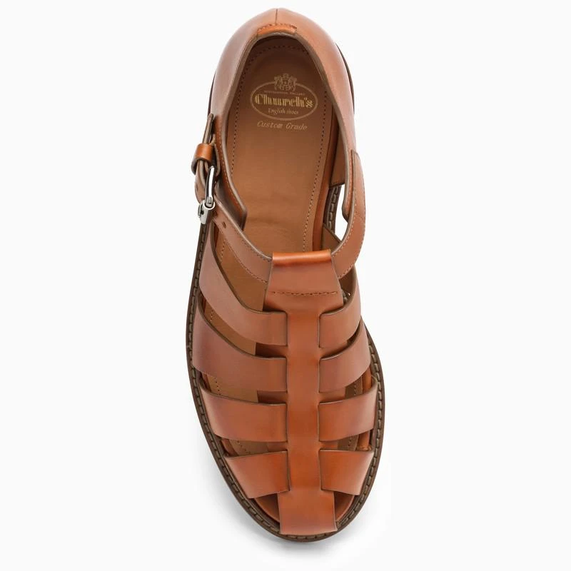 Church's Hazelnut leather sandal 4