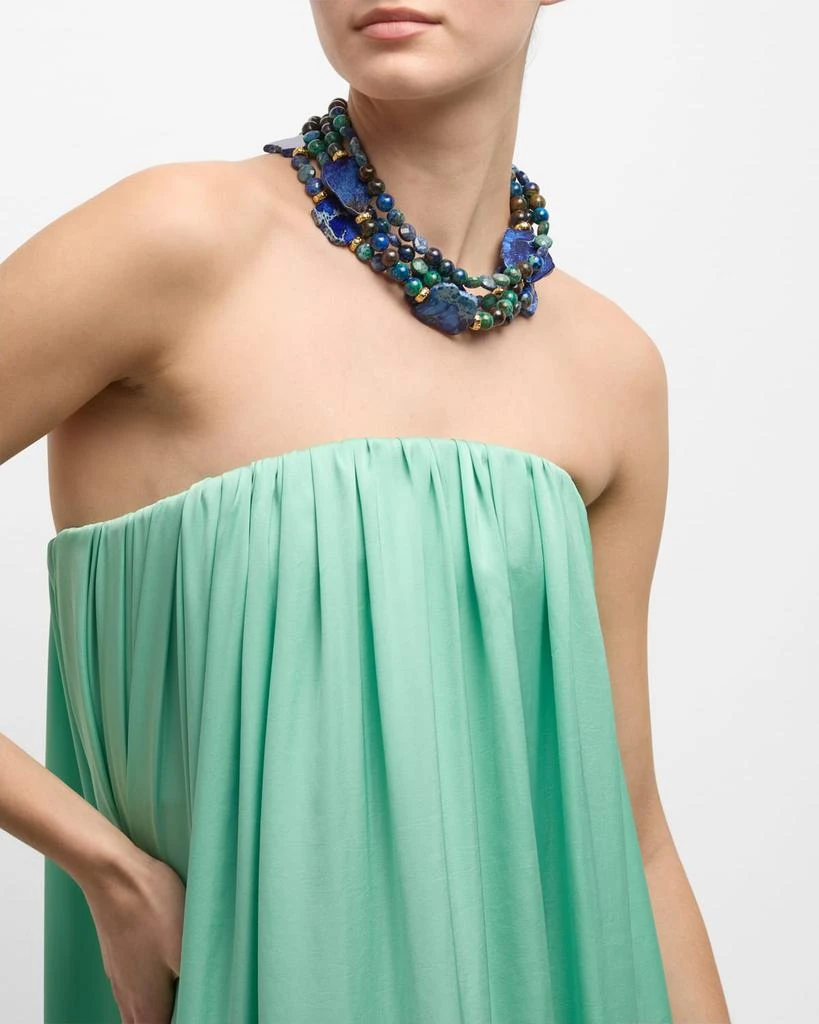 Devon Leigh Blue Green Multi Strand Necklace 5