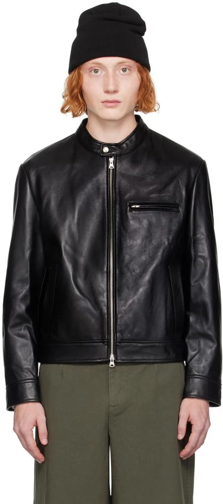 Dunst Black Racing Leather Jacket 1