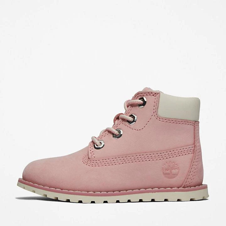 Timberland Toddler Pokey Pine 6-Inch Side-Zip Boots in Pink 8