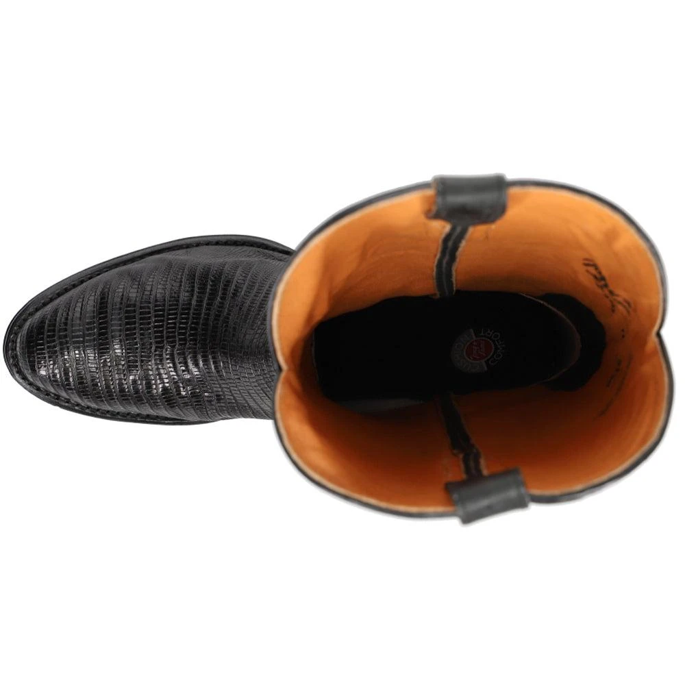 Tony Lama Nacogdoches 13 Inch Teju Lizard Round Toe Cowboy Boots 4