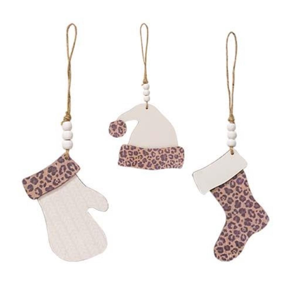 HomeGifo Fashion Print Winter Clothes Ornament 3 Asstd.