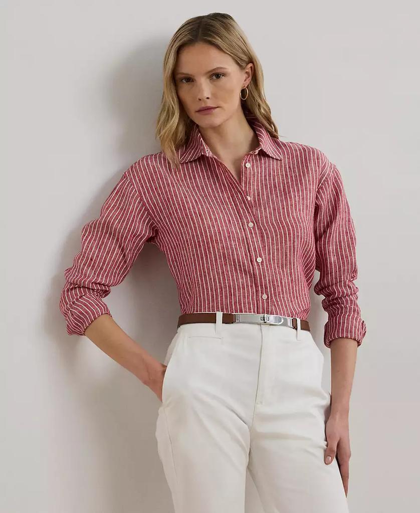 Ralph Lauren Women's Relaxed-Fit Striped Linen Shirt, P/XS-3X