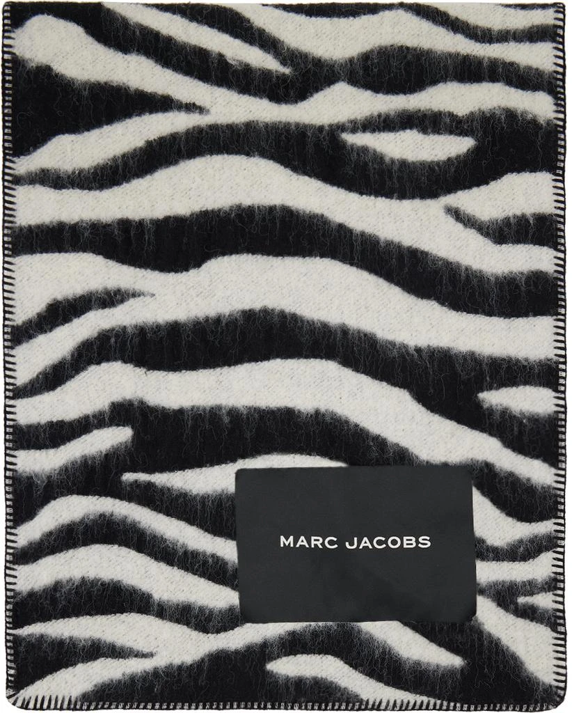 Marc Jacobs Black & White 'The Zebra Brushed' Scarf 2