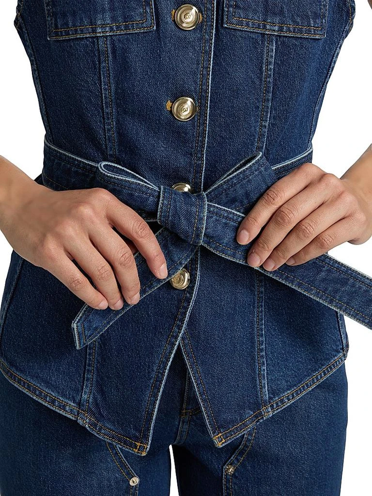 Cinq à Sept Reenee Denim Belted Vest 6