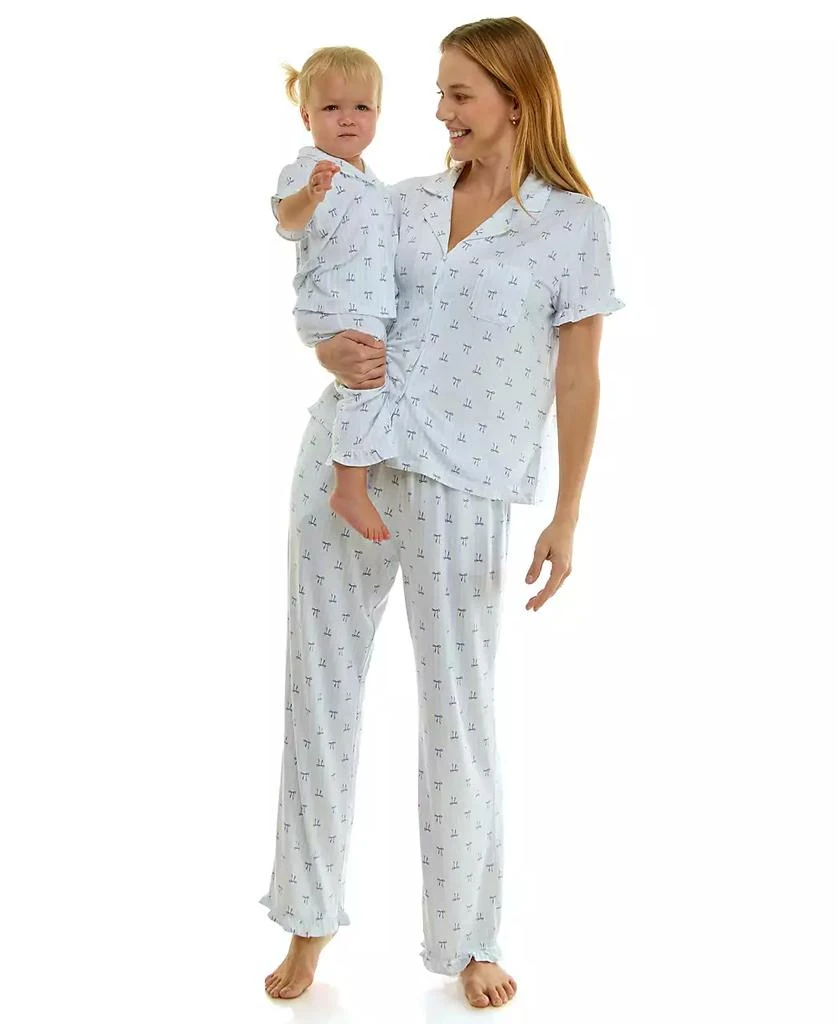 Sincerely Jules Toddler Mommy and Me Notch Collar Shirt 
Pants, 2-Piece Set 2