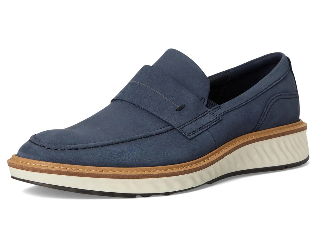 Ecco Mens St. 1 Hybrid Lite Leather Lace Up Comfort Athleisure Loafer Shoes Review & Styled: HYBRID ST. 1 Penny Loafer by ECCO – Men main image 3