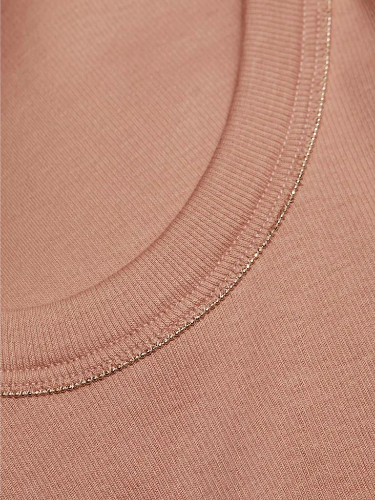 Fabiana Filippi Glitter-Trim Jersey T-Shirt 7