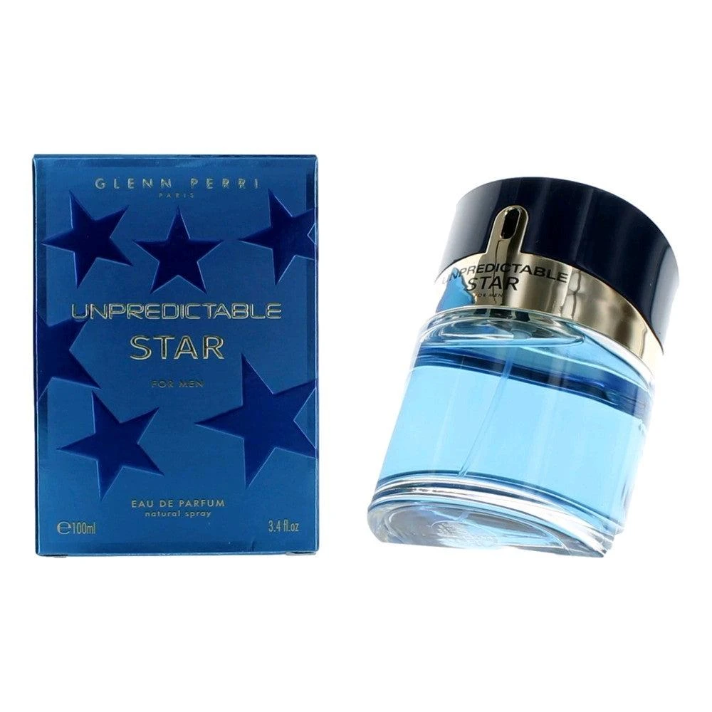 GLENN PERRI Combo 2pcs Unpredictable Star by , 3.4 oz EDT Spray for Men 1