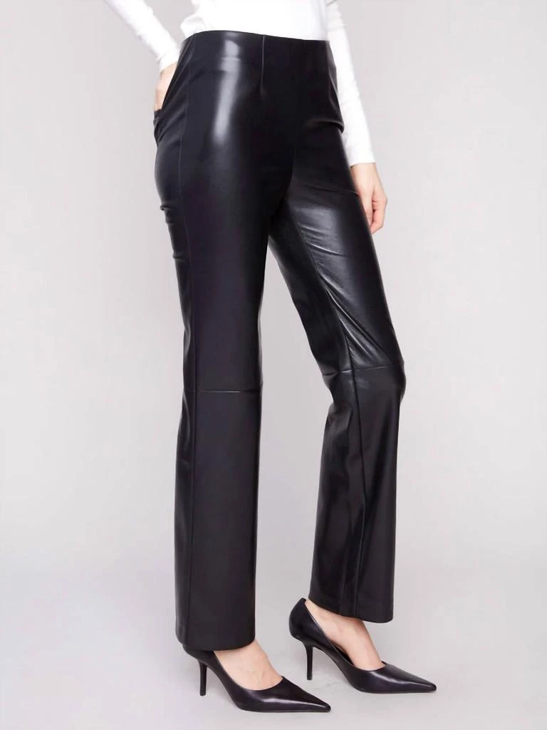 CHARLIE B Charlie B - Faux Leather Pull-on Pants 2