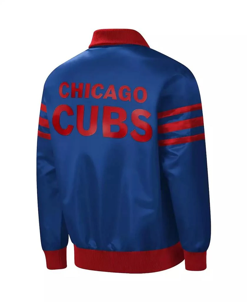 Starter Men's Royal Chicago Cubs The Captain II Full-Zip Varsity Jacket 4