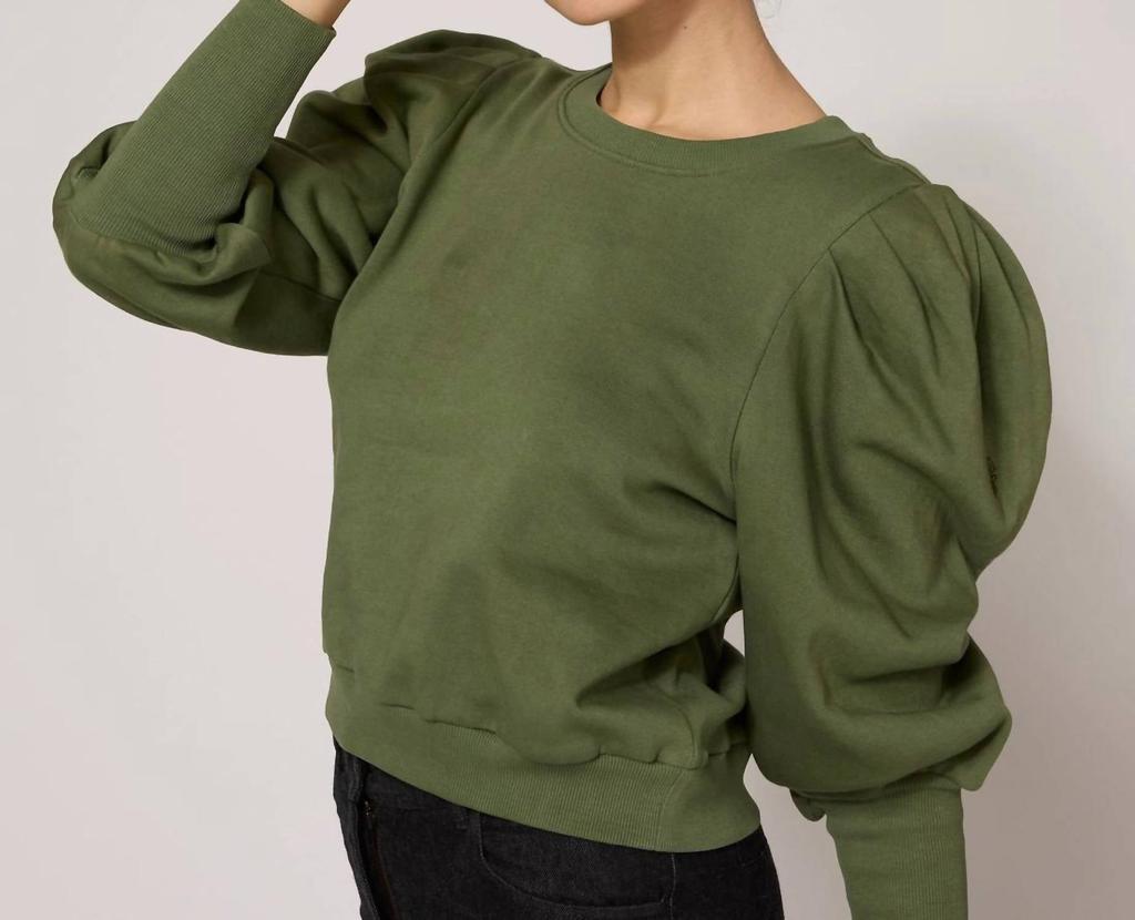 Cleobella Indi Sweatshirt In Army Green