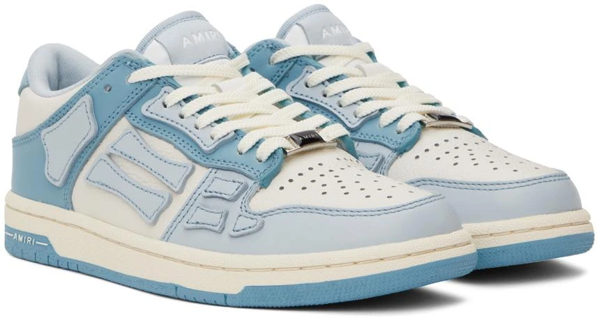 AMIRI Blue & Off-White Skel-Top Sneakers 4