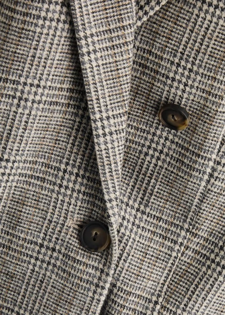 Vince Plaid double-breasted wool-blend blazer 5