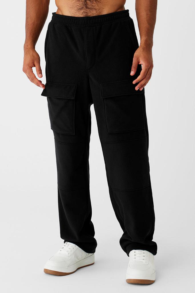 Alo Yoga Polar Fleece Ridge Cargo Pants - Black