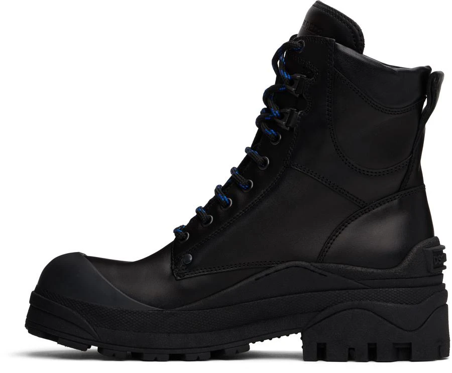 DSQUARED2 Black Urban Combat Boots 3