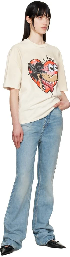 AMIRI Off-White 'Hopeless Romantic' Os T-shirt 4