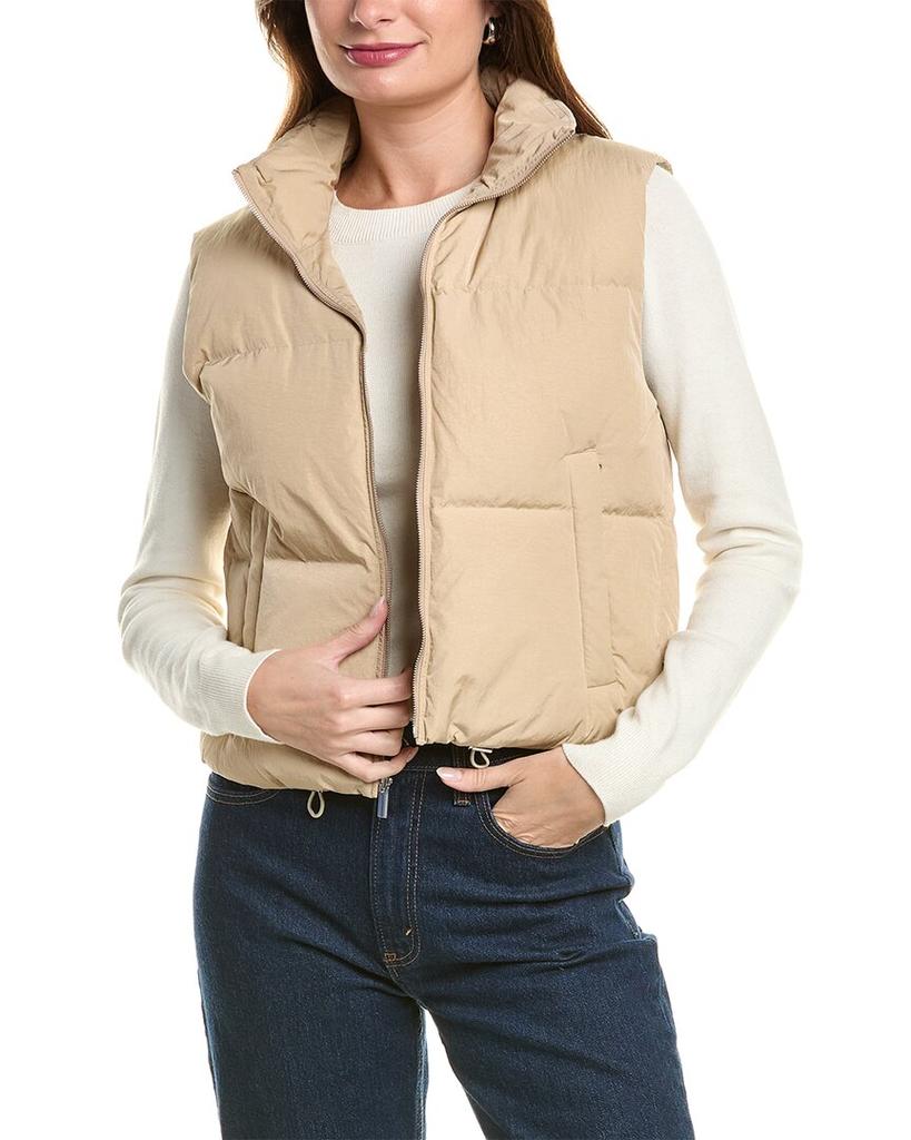 ジャケット・アウター theory Polished Nylon Puffer Vest Crop Puffer Vest – On Sale Now with Up to 74% Off | Discover