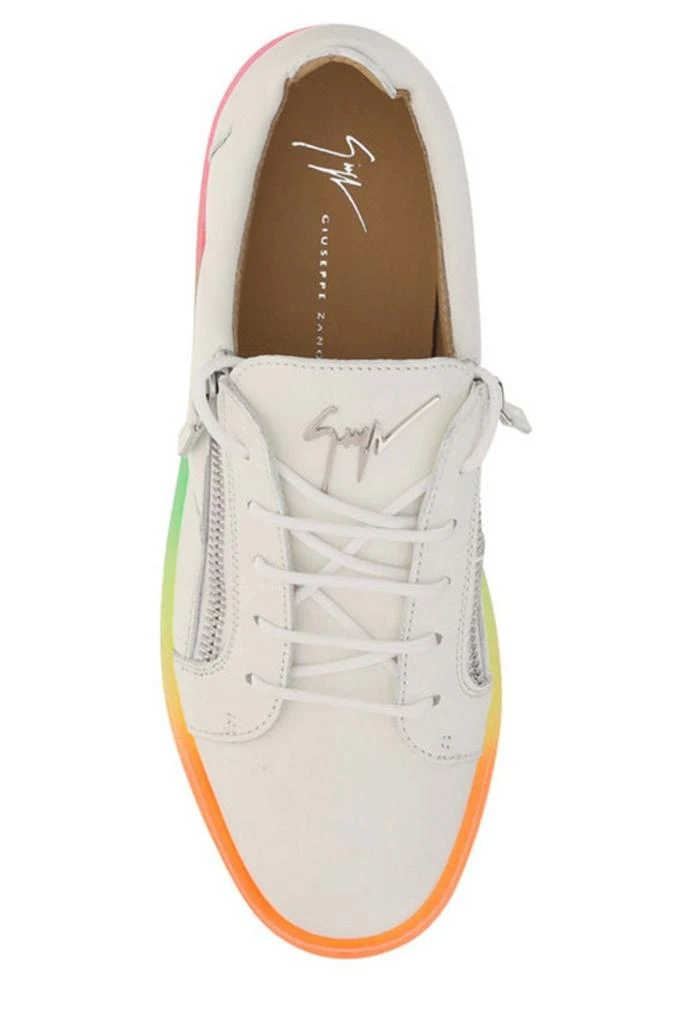 Giuseppe Zanotti Giuseppe Zanotti Rainbow-Print Zip Detail Sneakers 4