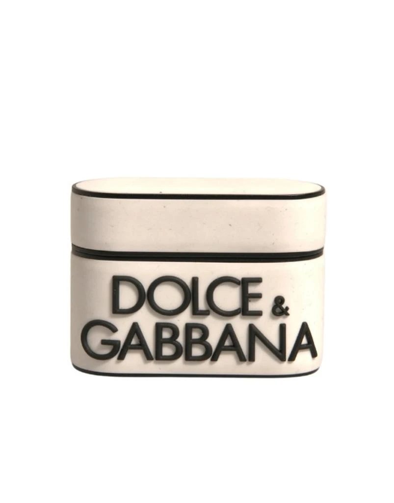 Dolce 
Gabbana PVC Embossed Logo Plaque Holder Airpods Case