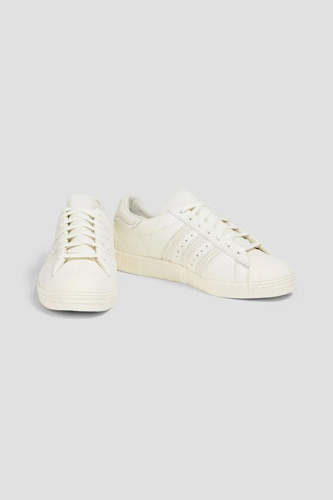 Adidas Superstar striped leather sneakers