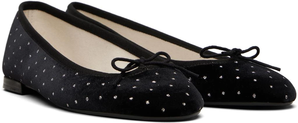 Repetto Black Lilouh Almond-Toe Ballerina Flats 4