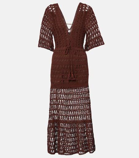 ANNA KOSTUROVA Marissa cotton crochet midi dress