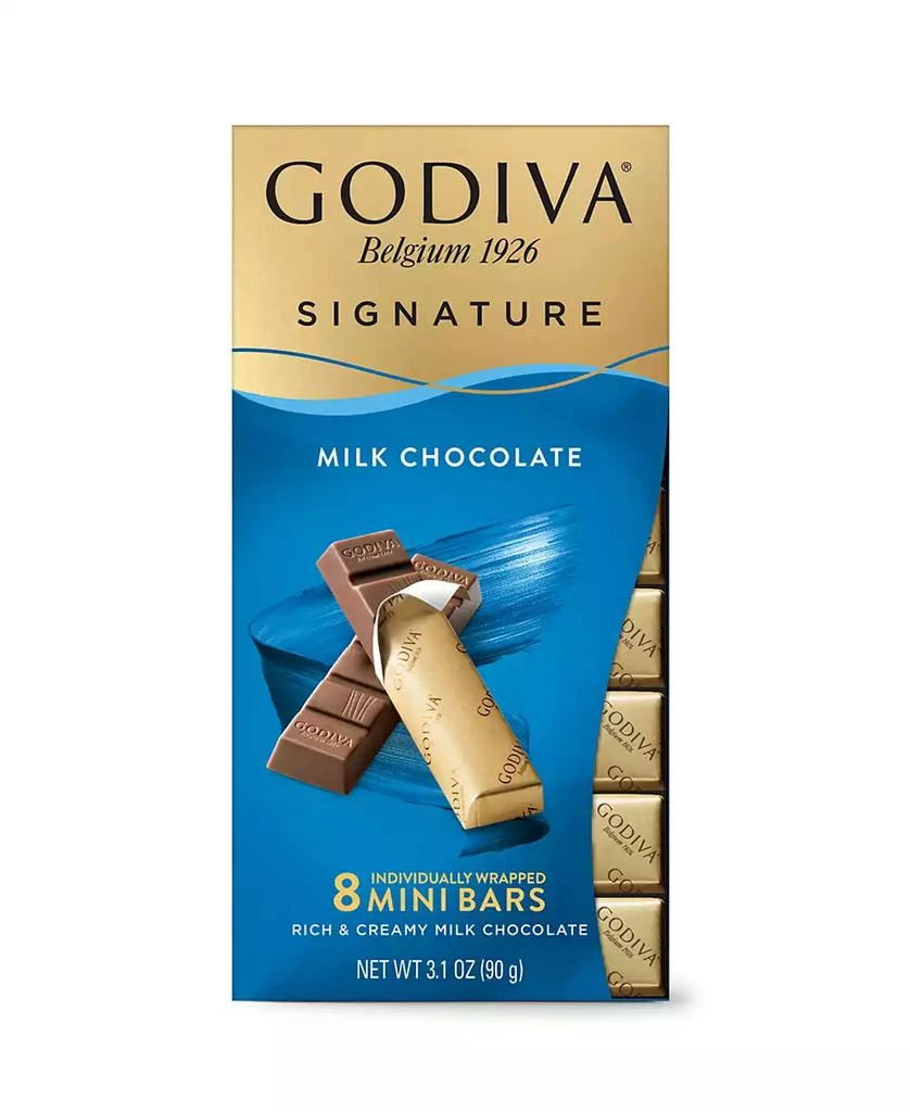 Godiva Signature Milk Chocolate Mini Bars, Set of 12 2