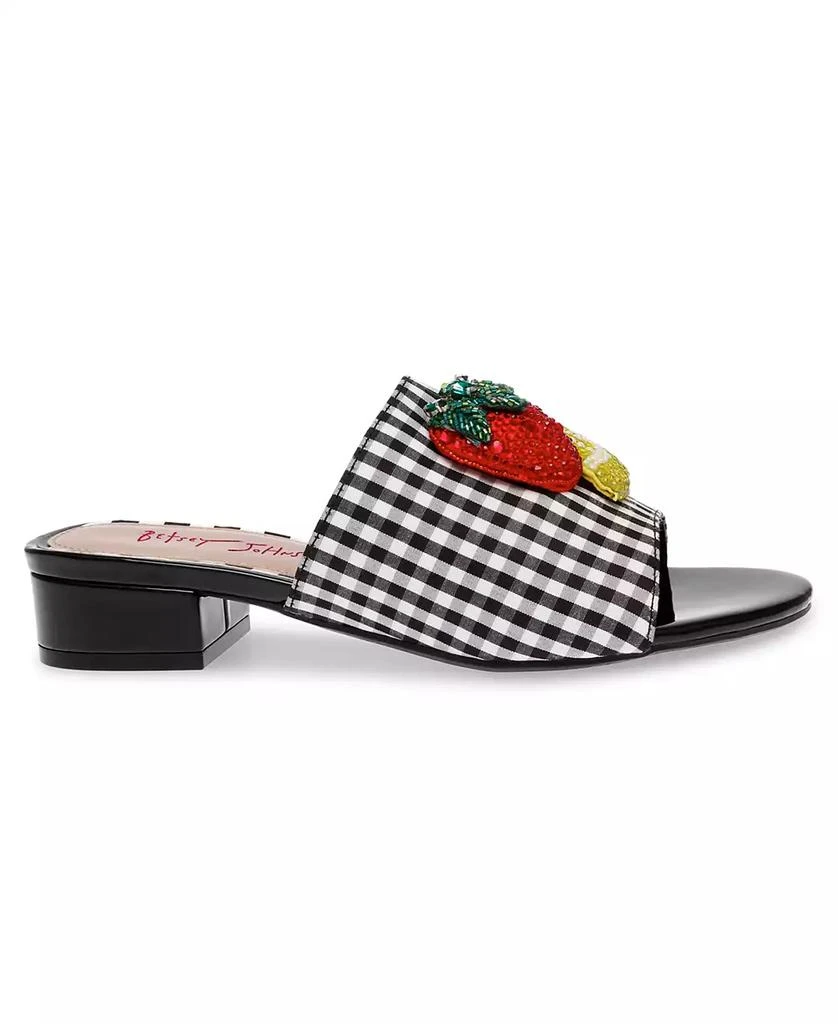 Betsey Johnson Women's Lindyy Fruit Block-Heel Slide Sandals 2