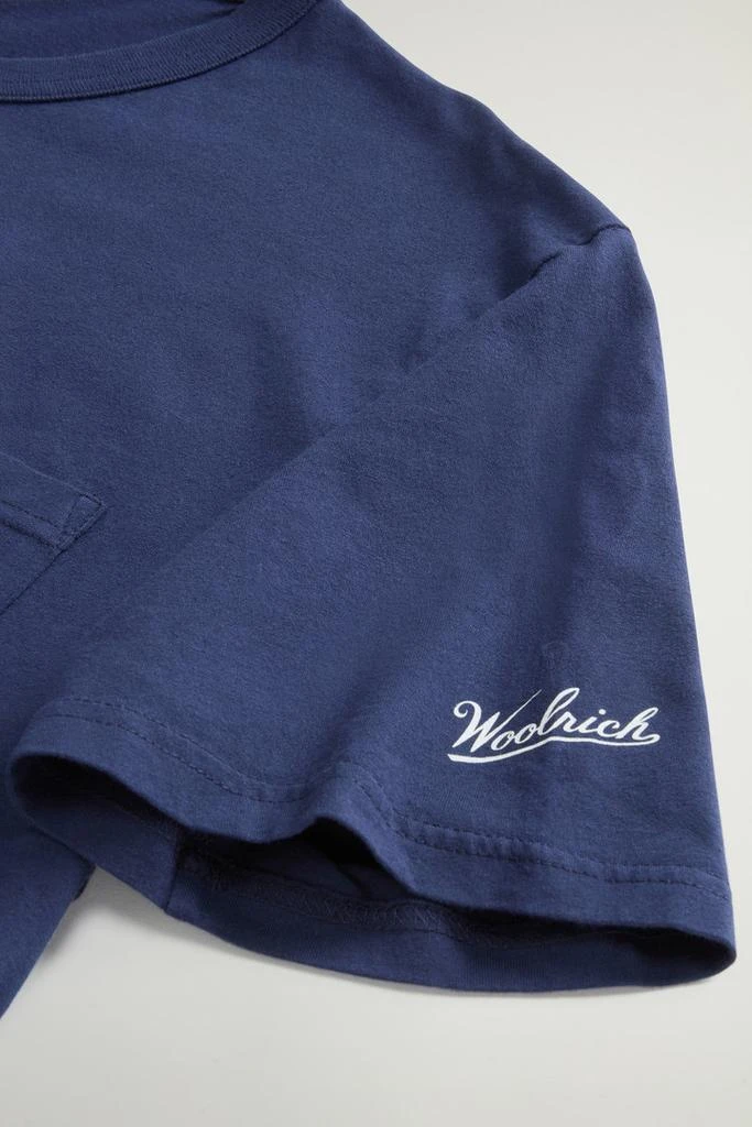 Woolrich Pure Cotton T-Shirt with Pocket - Men - Black 7