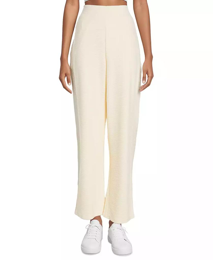 Three Dots Women's Nova Solid-Color Wide-Leg Pull-On Pants