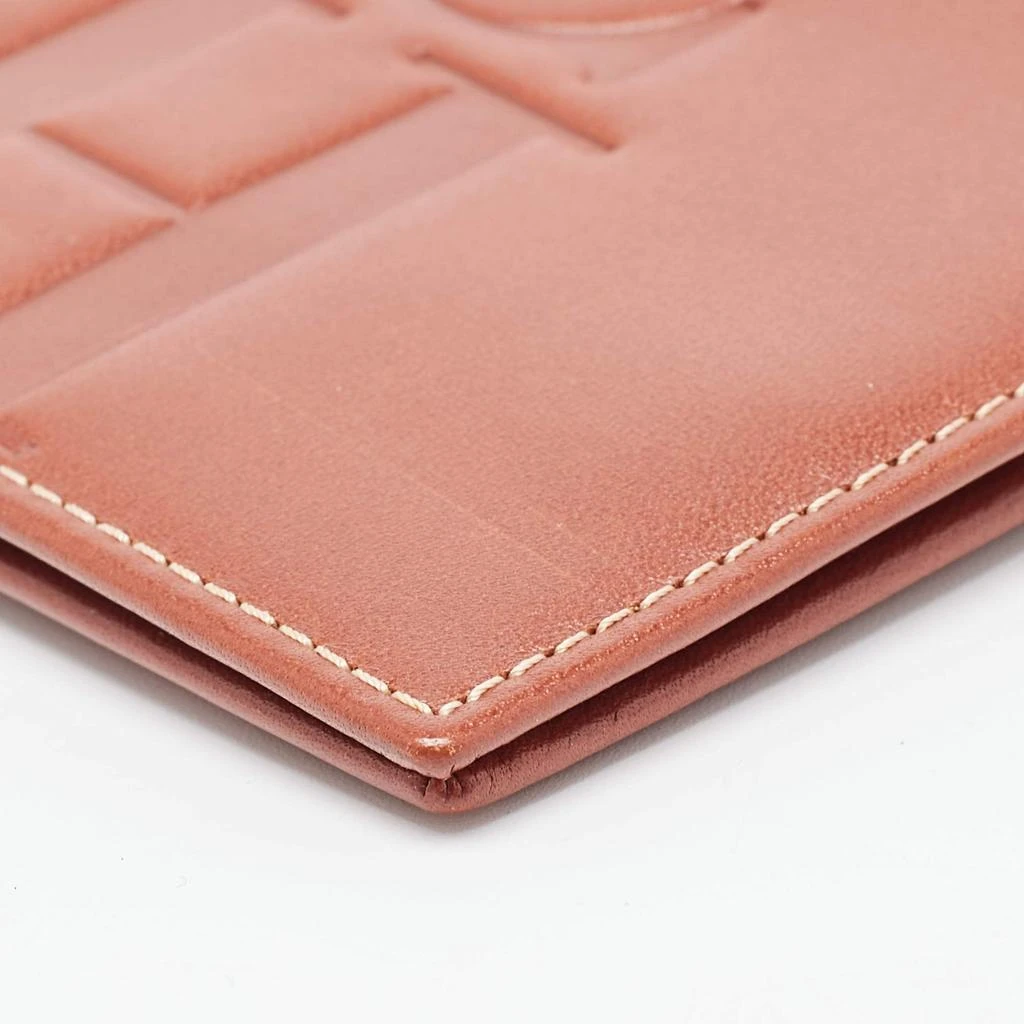 CH Carolina Herrera CH Carolina Herrera Tan Monogram Embossed Leather Bifold Wallet 10