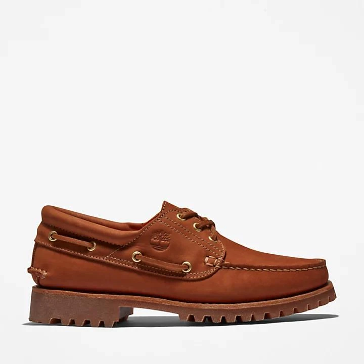 Timberland Timberland® 3-Eye Lug Handsewn Boat Shoe for Men in Brown 1