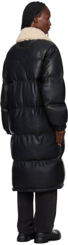 Stand Studio Black Fabiola Faux-Leather Coat 3