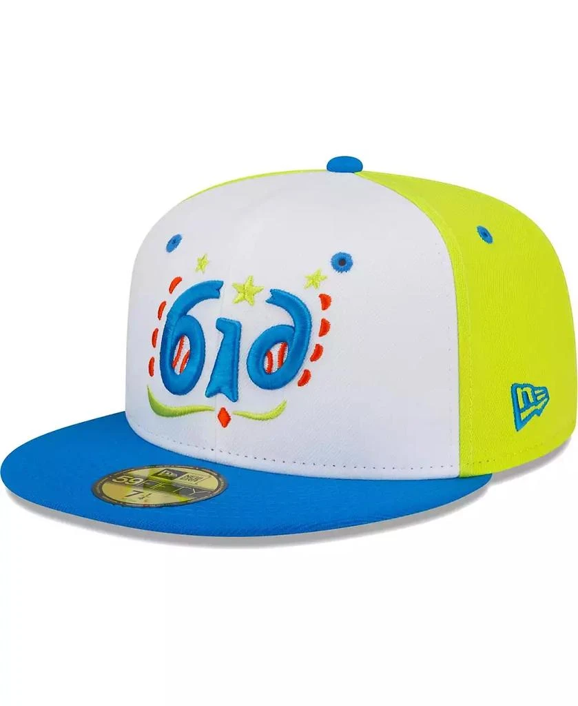 New Era Men's White West Michigan Whitecaps Copa De La Diversion 59FIFTY Fitted Hat 1