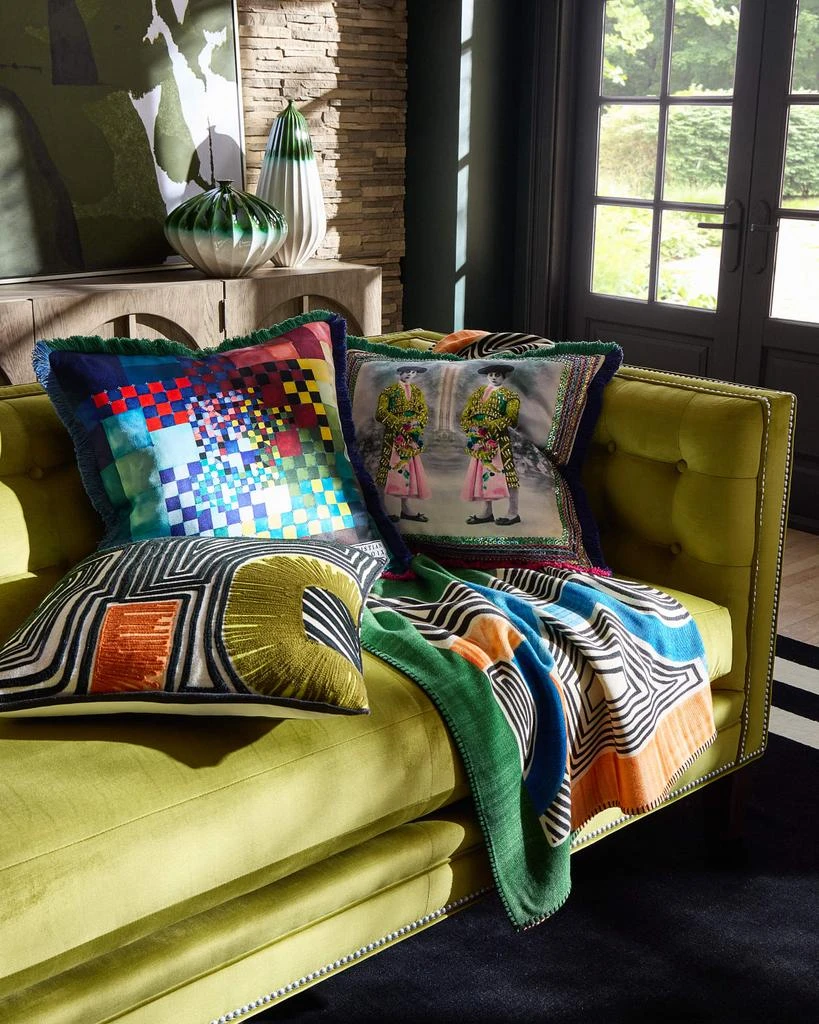 Christian Lacroix Color Games Decorative Pillow, 20" Square 3