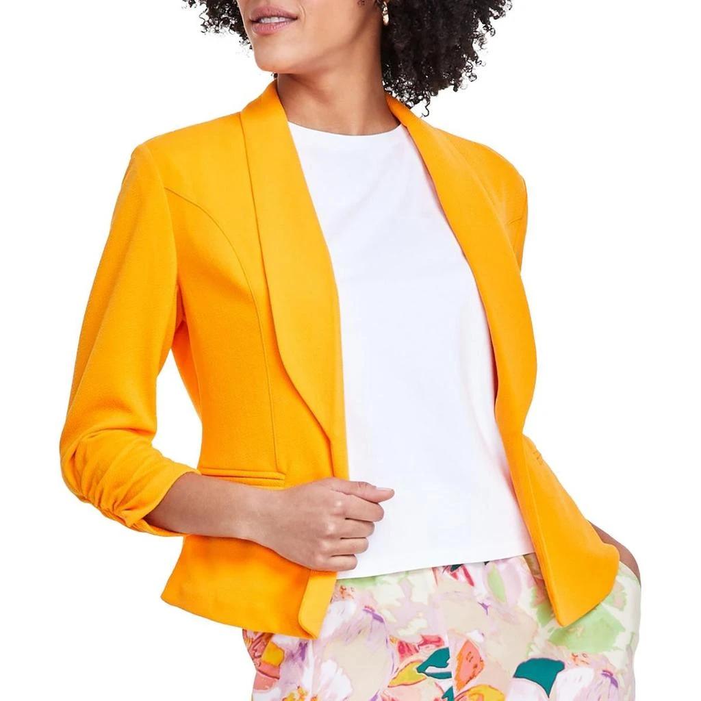 Bar III Petites Womens Sit Seprate Work Wear Open-Front Blazer 6